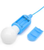 Подвесная LED лампа на шнурке Bailong BL-15418 портативный светодиодный фонарь на веревке, навесная лампочка на батарейках TY-6088 Холодный белый 