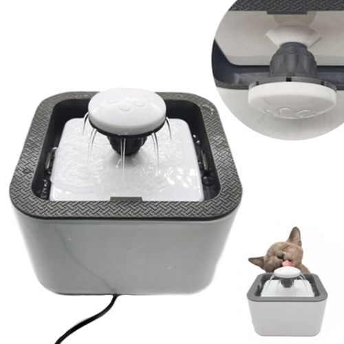 Автоматическая поилка фонтан для собак и кошек Pet Water FOUNTAIN, Бесшумная автопоилка для домашних животных, Питьевой фонтан для котов Серый