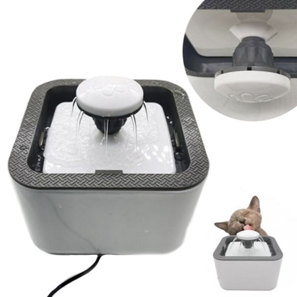 Автоматична поїлка фонтан для собак і кішок Pet Water FOUNTAIN, безшумна автопоїлка для домашніх тварин, питний фонтан для котів Сірий