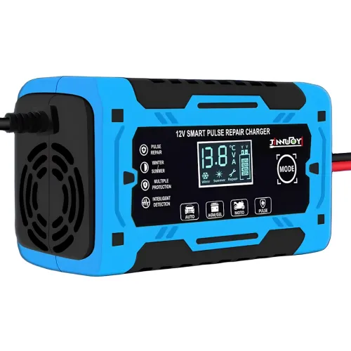 Автомобильное импульсное пускозарядное АКБ Jinnuoyi Pulse Repair Charger 12V 10A устройство с LED дисплеем для зарядки аккумуляторов авто 10Ah–200Ah
