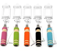 Міні монопод штатив для селфі Mini Monopod Z07-5 E портативна селфі палиця 50 см селфі-монопод з кнопкою і кабелем для Android і IOS від AUX