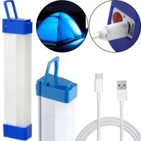 Акумуляторна підвісна LED лампа Bailong BK-700 80W з магнітами і гачком 72 см, Аварійний USB ліхтар світильник від акумулятора T700 для кемпінгу