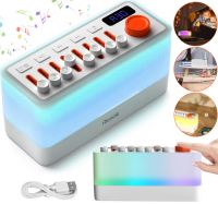 Генератор белого шума Calmiro S660 Pro 3 в 1 c Bluetooth колонкой и RGB подсветкой, аккумуляторная колонка ночник со звуками природы JoyPro S10