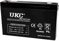 Акумуляторна батарея UKC 6V 10Ah WST-10 універсальний свинцево-кислотний акумулятор 6В 10Ач для торгового обладнання та іграшок