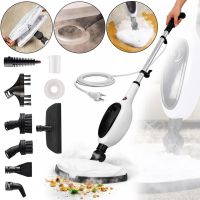 Ручна парова швабра Steam Mop PR-355 12-в-1, 300 мл — пароочищувач високого тиску з баком для води та насадками для прибирання та миття підлоги, що працює від мережі