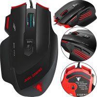Ігрова дротова комп'ютерна мишка Jedel GM1070 Black з RGB підсвічуванням для ПК, геймерська USB миша для комп'ютера і ноутбука 96493 Чорна
