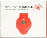 Электрическая мини-вафельница Mini Maker Waffle MAG-686 10.5 см вафельница для венских и бельгийских вафель XL-287 с антипригарным покрытием 350W Красная