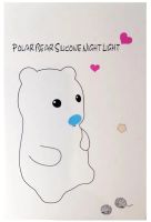 Настольный силиконовый ночник Медведь Bear Silicone Night Light DC-7653 детский аккумуляторный светильник с RGB подсветкой и сенсорным датчиком USB