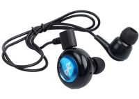 Бездротові стерео навушники AirBeats Bluetooth mini 4.0 Black Вакуумна гарнітура з вбудованим мікрофоном і шумозаглушенням для IOS і Android чорні
