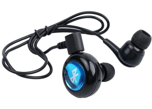 Бездротові стерео навушники AirBeats Bluetooth mini 4.0 Black Вакуумна гарнітура з вбудованим мікрофоном і шумозаглушенням для IOS і Android чорні
