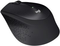 Бездротова оптична миша Logitech M330 Silent Plus Black ігрова геймерська мишка на батарейці для ПК комп'ютера і ноутбука 2.4 GHZ USB чорна