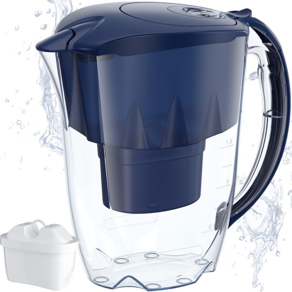 Фільтр-глечик Aquaphor Jasper 2.8 л водоочисник глечик для очищення водопровідної води, система фільтрації зі змінним модулем Аквафор Джаспер Синій
