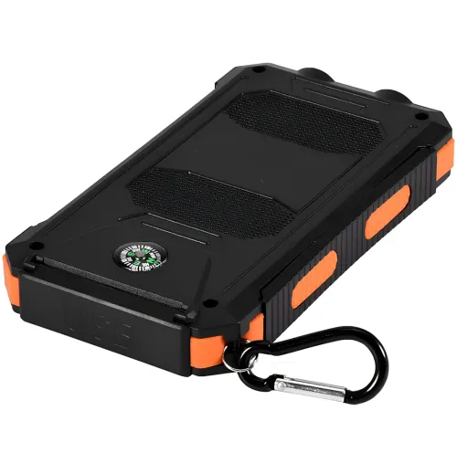 Портативний зарядний пристрій HOCO J164 Power Bank 8000mAh з сонячною панеллю і ліхтариком Solar 10W зовнішній акумулятор повербанк для зарядки