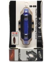 Велосипедна фара із заднім стопом Bike Light SD-616 акумуляторний габаритний велоліхтар, велосипедний стоп сигнал на велораму 4 режими роботи від USB
