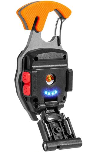 Світлодіодний ліхтарик брелок для ключів з підпалом Keychain Light W5147 ручний мультитул, міні світильник з прикурювачем, викруткою і карабіном USB
