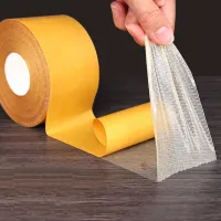 Самоклеюча армована стрічка Double Sided Mesh Tape AND LY-1035 3смх5м двосторонній сітчастий клейкий скотч на тканинній основі 30ммх5м