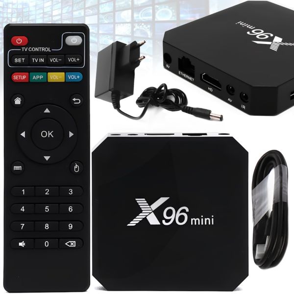 Смарт приставка Smart TV Box X96 Mini 4k 2GB / 16GB Цифрова смарт-приставка, ТВ медіаплеєр Android з вбудованим WiFi модулем і пультом для телевізора