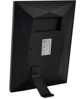 Цифрова акрилова фоторамка Photo Frame Frameo 10.1" 16 ГБ з Wi-Fi сенсорним IPS екраном розумна електронна рамка для фото відео з годинником Коричнева