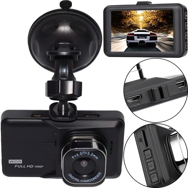 Автомобільний відеореєстратор vihicle blackbox DVR 626 Full HD 1080p з HDMI виходом, авторегістратор 2.7 дюйма з детектором руху Чорний