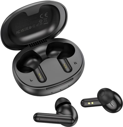 Бездротові Bluetooth навушники Double Borofone bw48 Enlighten сенсорні вакуумні навушники-гарнітура з шумозаглушенням і мікрофоном USB чорні