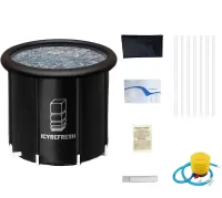 Надувна бочка для моржування Ice Bath Spa BF-300 300 л кругла каркасна ванна для крижаної терапії та відновлення, купіль для холодних ванн
