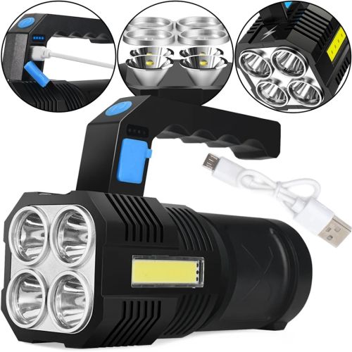 Портативний ручний ліхтарик X-Balog BL-X508 світлодіодний акумуляторний LED світильник, переносний ліхтар прожектор для кемпінгу 4 режими з USB