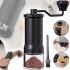 Ручна кавомолка Coffee Grinder KMDJ-D 5 регулювань помелу, механічний подрібнювач кавових зерен, млин із керамічними жорнами Lecot