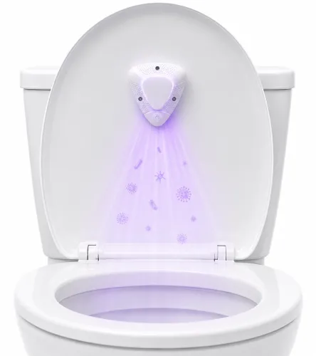 Дезінфікуючий стерилізатор для туалету з УФ-лампою UV Toilet Sterilizer LT-3005; ультрафіолетовий дезінфектор для унітазу з датчиком руху XL-659