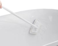 Щітка для чищення ванни і плитки Glass Eraser LY-516 2 в 1 трапецієподібна губка для миття підлоги, стін і вікон з довгою ручкою і змінними насадками
