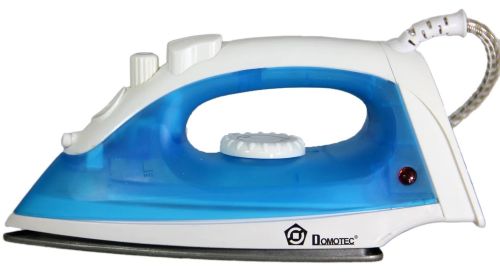 Електрична Парова праска Domotec MS-2208 з резервуаром для води 1200W тефлонова підошва з парою і режимом сухого прасування для одягу MS2208 Блакитний