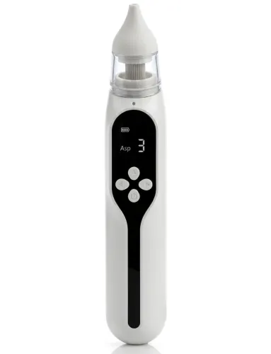 Дитячий акумуляторний назальний аспіратор Baby Nasal Aspirator NS-D1004 — електричний аспіратор для носа з насадками та вбудованою музикою через USB