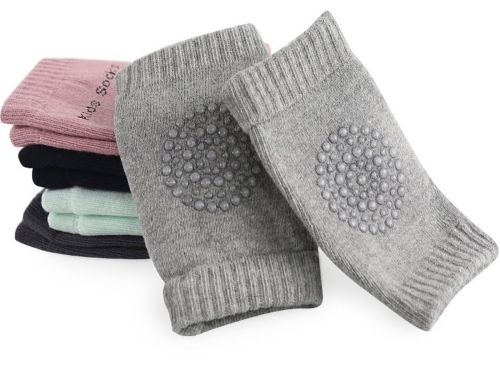 Антиковзні дитячі наколінники для повзання Children Thicken Knee Protector захисні наколінники з силіконом від синців і ударів з бавовни