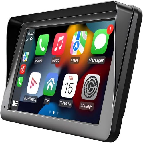 Автомобильный сенсорный монитор Carplay CJ-PTC208 7" портативный экран на присоске 1024х600 дисплей на лобовое стекло в машину CarPlay IOS Android