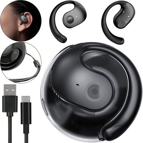 Бездротові Bluetooth навушники MDR OWS OWS T2 з мікрофоном і кріпленням на вуха в кейсі, Сенсорні навушники OWS-JM13 BT з шумопоглинанням для телефону