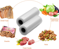 Вакуумні пакети для вакууматора, вакуумного пакувальника 5 м х 30 см у рулоні, плівка 500см x 30см для зберігання харчових продуктів