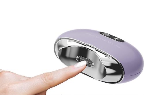 Автоматична електропилка тример для стрижки нігтів R6Y8 Nail Clipper AND263 акумуляторна пилка MAG-654, електричні кусачки з дисплеєм USB