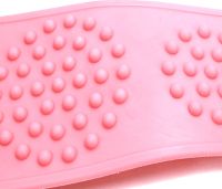 Силіконова двостороння мочалка Silicon bath towel 70см мочалка-масажер для тіла, масажна щітка для душу і ванни з ручками Silica gel Bath brush