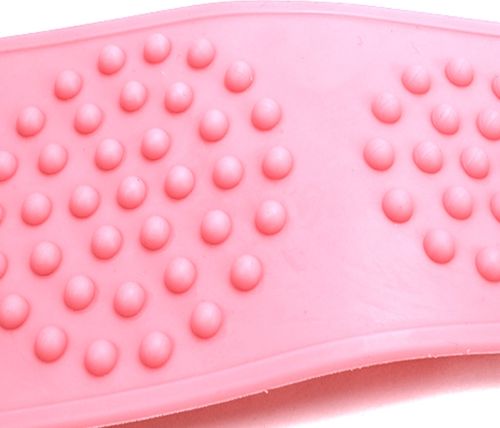 Силіконова двостороння мочалка Silicon bath towel 70см мочалка-масажер для тіла, масажна щітка для душу і ванни з ручками Silica gel Bath brush