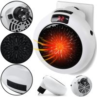 Портативний обігрівач Wonder Heater BD - 168 міні тепловентилятор в розетку з терморегулятором і таймером 900W дуйчик від Мережі з пультом Білий
