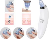 Вакуумный аппарат Derma Suction прибор для чистки пор и удаления черных точек, пилинг для лица, очиститель, аппарат-очиститель кожи 4 насадки Белый