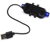 Велосипедна фара із заднім стопом Bike Light SD-616 акумуляторний габаритний велоліхтар, велосипедний стоп сигнал на велораму 4 режими роботи від USB