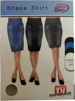 Стягуюча джинсова спідниця Shape Skirt TV-352 для корекції талії з високою посадкою Trim N Slim жіноча спідниця коригуюча фігуру Шейп Скеч