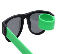 Гибкие солнцезащитные очки браслет Clix Out Sunglasses для мужчин и женщин, Спортивные очки-браслет трансформер с гибкими дужками, Зеленые