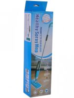 Швабра з розпилювачем і ємністю для води Healthy Spray MOP 350 мл портативна швабра спрей з насадкою з мікрофібри для прибирання та миття підлоги синя