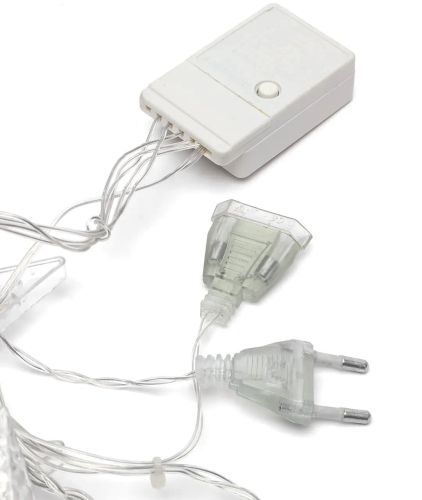 Внутренняя гирлянда штора Звезды Star Style теплый белый 2.5Х1 м 138 LED диодов WW, светодиодная гирлянда-занавес 12 звезд на окно 2.5мх1м 220V