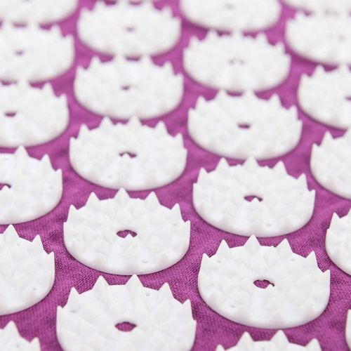 Ортопедичний акупунктурний масажний килимок Acupressure Mat для спини, голови, шиї, ніг, стоп, аплікатор Кузнєцова для голчастого масажу тіла