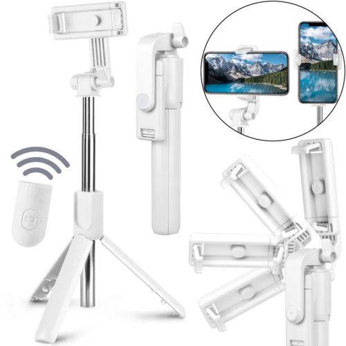 Бездротовий монопод штатив для телефону Selfie Stick R1 портативна селфи палиця на тринозі з пультом Bluetooth трипод для Android, IOS з блютуз