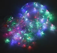 Внутрішня кольорова гірлянда завісу зірки Star Style 2.5х1 м 138 LED діодів M, Світлодіодна RGB гірлянда-завісу 12 зірок на вікно 2. 5мх1м 220V