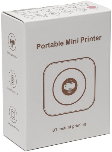 Міні термопринтер Jetix Mini Printer портативний кишеньковий дитячий принтер для смартфона з Bluetooth для друку без чорнила від 3 років Android IOS