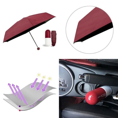 Компактний парасольку-капсула Capsule Umbrella, Кишеньковий парасольку капсула у футлярі, Капсульний складаний міні парасольку